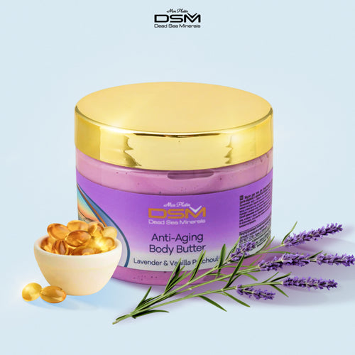 Anti-Aging Body Butter with Lavender Vanilla and Patchouli