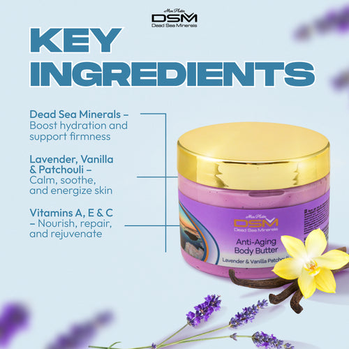 Anti-Aging Body Butter with Lavender Vanilla and Patchouli hover image