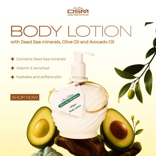 Body Lotion with Dead Sea Minerals, Olive Oil & Avocado – Hydrates & Softens Skin hover image