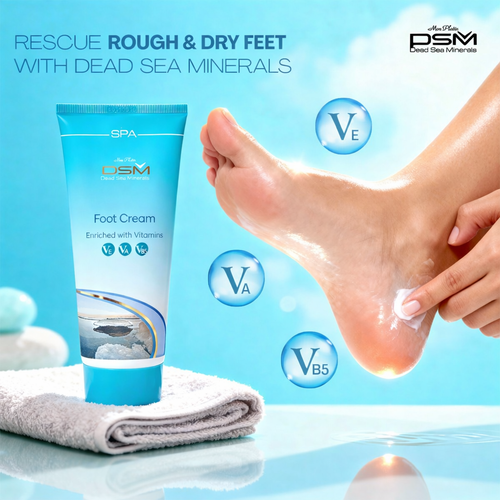 Foot Cream with Dead Sea Minerals, Aloe Vera & Shea Butter