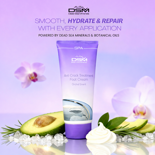 Anti-Crack Foot Cream with Dead Sea Minerals, Avocado & Tea Tree Oil