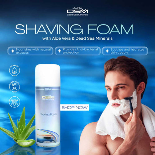 Shaving Foam with Dead Sea Minerals, Aloe Vera & Calendula Oil hover image